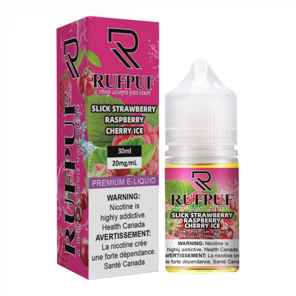 RufPuf Slick Strawberry Raspberry Cherry Ice Nic Salt – 30ml
